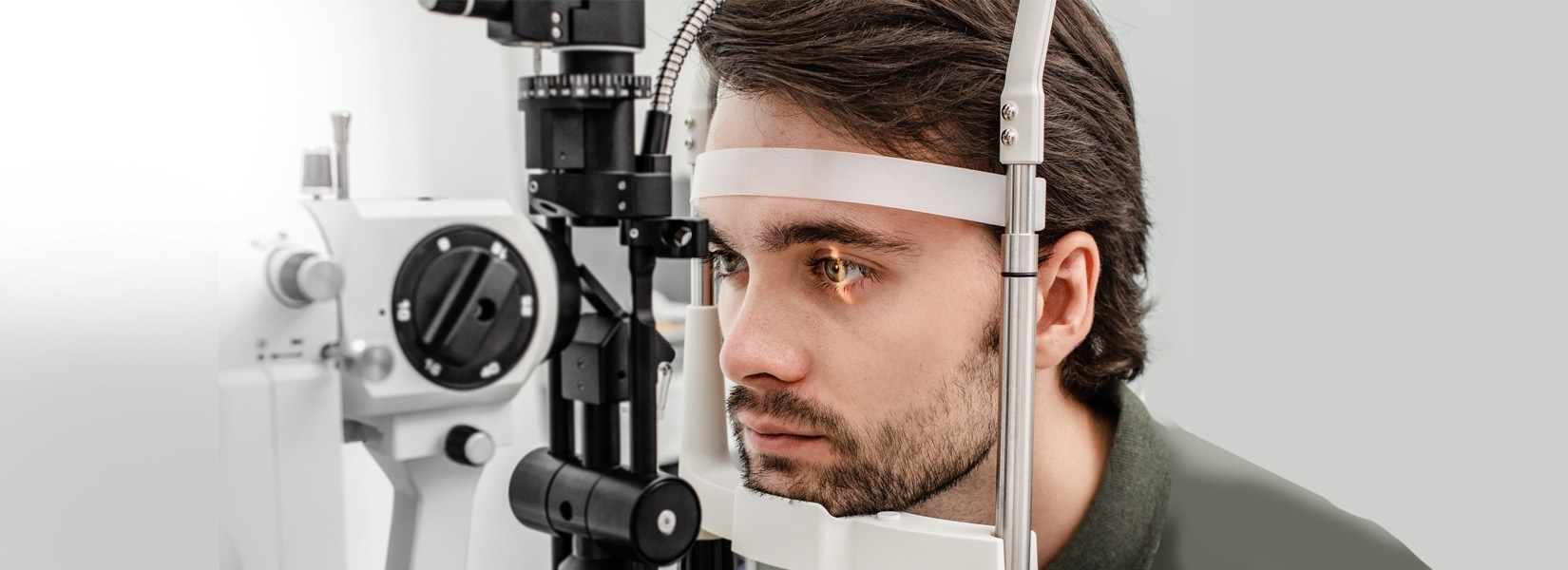 young man during eye exam in Squirrel Hill South